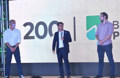 Mar del Plata: Kicillof y Cuattromo encabezaron el acto por el bicentenario del Banco Provincia