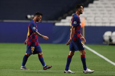 Messi le escribió una emotiva carta a Sergio Busquets por su salida del Barcelona