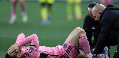 Messi sufrió una estremecedora patada en el partido contra Nashville SC por la Concachampions