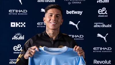 Oficial: Enzo Fernández fue presentado en Manchester City con una transferencia récord por donde se la mire