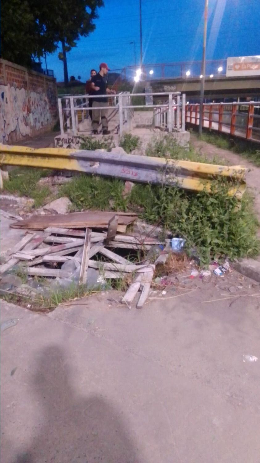 Pésimo estado de la rampa para discapacitados en estación de Ringuelet 