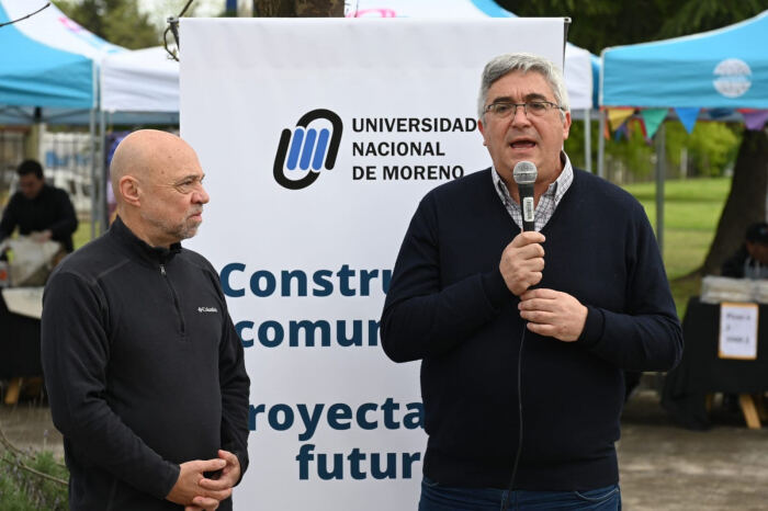 Moreno: Rodríguez y el rector Robba inauguraron el Mercado Bonaerense de la UNM